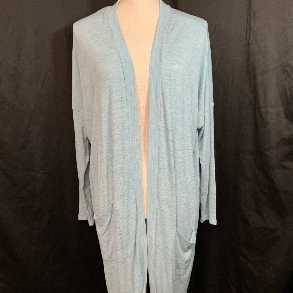 Tresics Sky Blue Open Cardigan with Pockets L